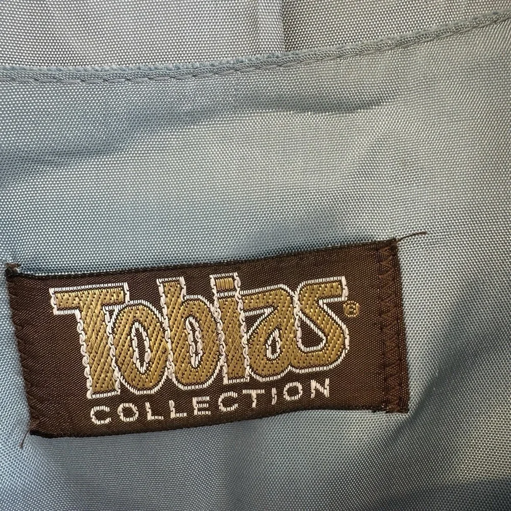 Tobias LA Men's VTG 70s Light Blue Denim Look Leisure Suit Three Piece Size 42 - Picture 6 of 16